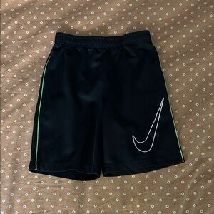 Nike Black Shorts with Green Accents